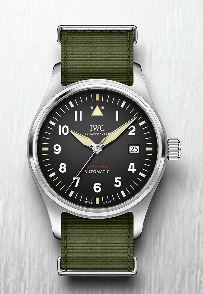 Iwc Pilot Mark Xv Iii Olive Green Nato Strap Mens Watch 14075 Pakistan