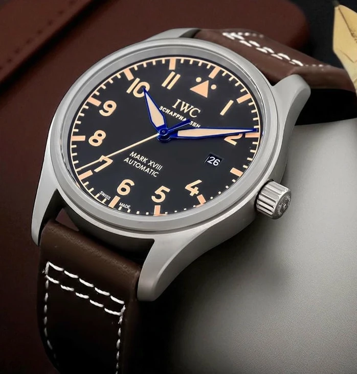 Iwc Pilot S Mark Xviii Heritage Black Dial Watch 32 Pakistan