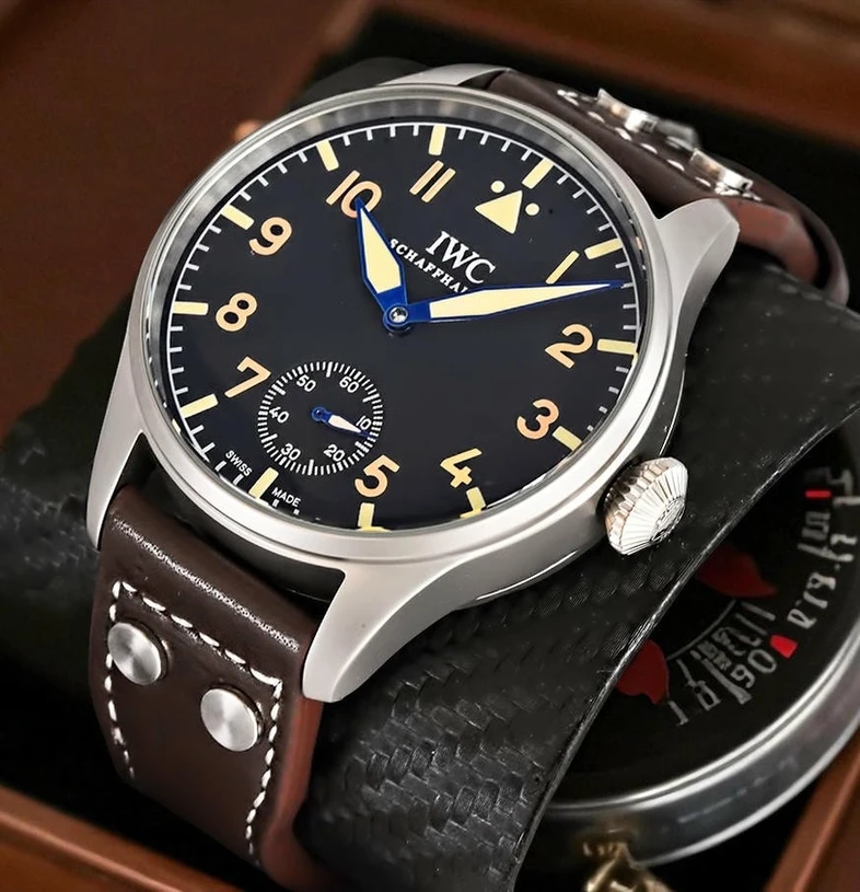 Iwc Schaffhausen Big Pilot Black Dial Watch 488 Pakistan 1765831420 03800974