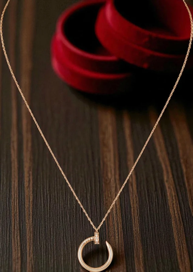Cartier Pink Gold And Diamond Juste Un Clou Necklace060 Pakistan 1765831461 A9fb5bb3