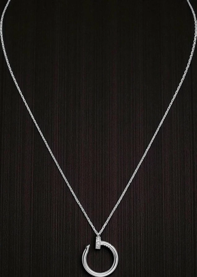 Cartier Silver And Diamond Juste Un Clou Necklace067 Pakistan 1765831461 E23e3dea