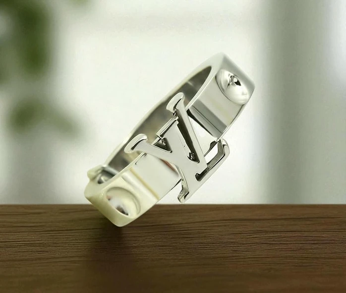 Lv Empriente White Gold Band720 Pakistan