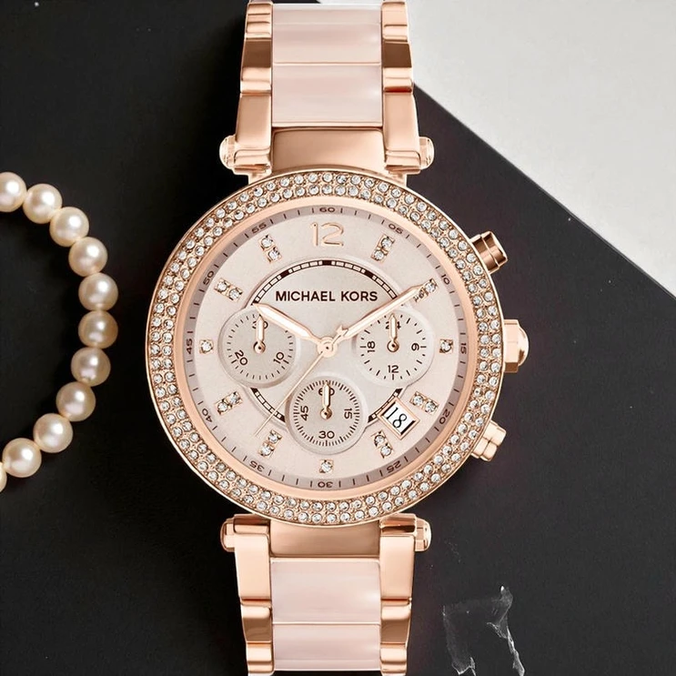 Ladies Michael Kors Parker Chronograph Watch Pakistan 1765831499 2bc06f93