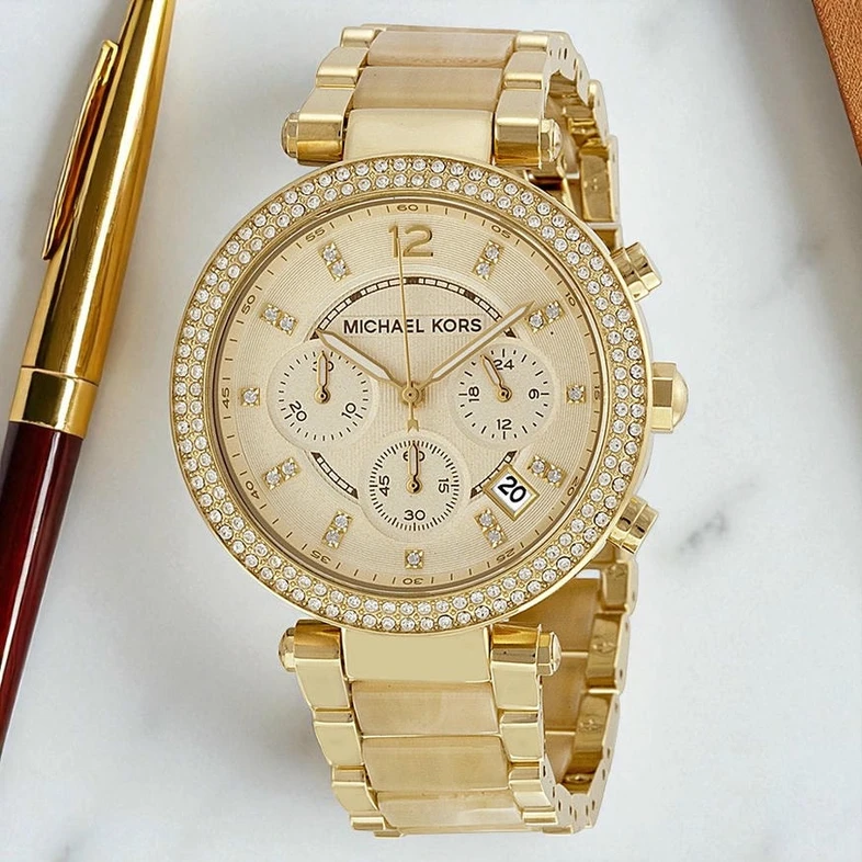 Michael Kors Chronograph Gold Tone Ladies Watch Pakistan 1765831515 E35a8e7a