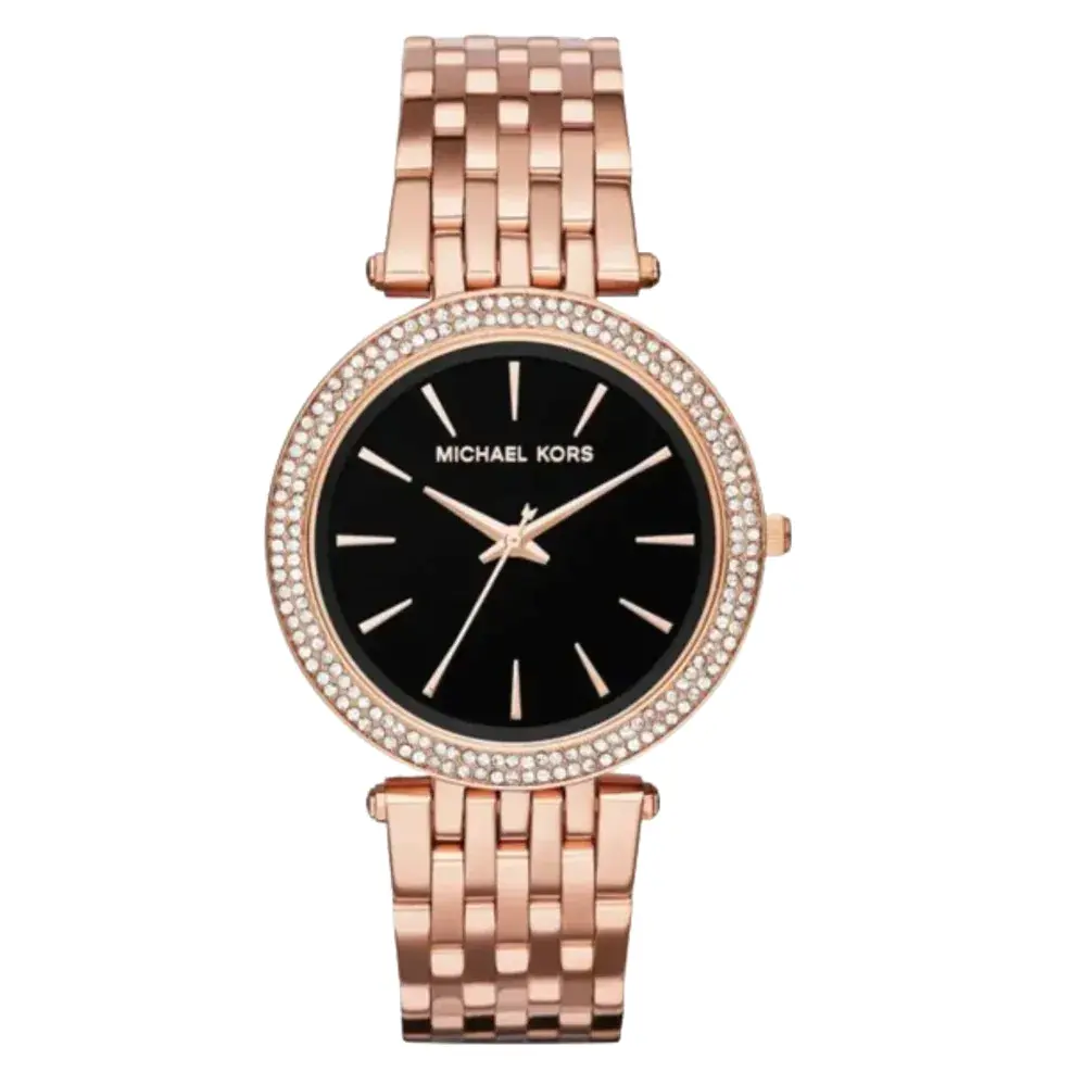 Michael Kors Darci Gold Stainless Steel Black Dial Quartz 2026 1783796615 D6dd306c