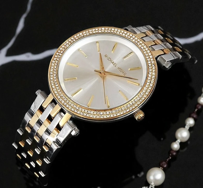 Michael Kors Darci Silver Dial Two Tone Ladies Watch Pakistan 1765831519 894f9265