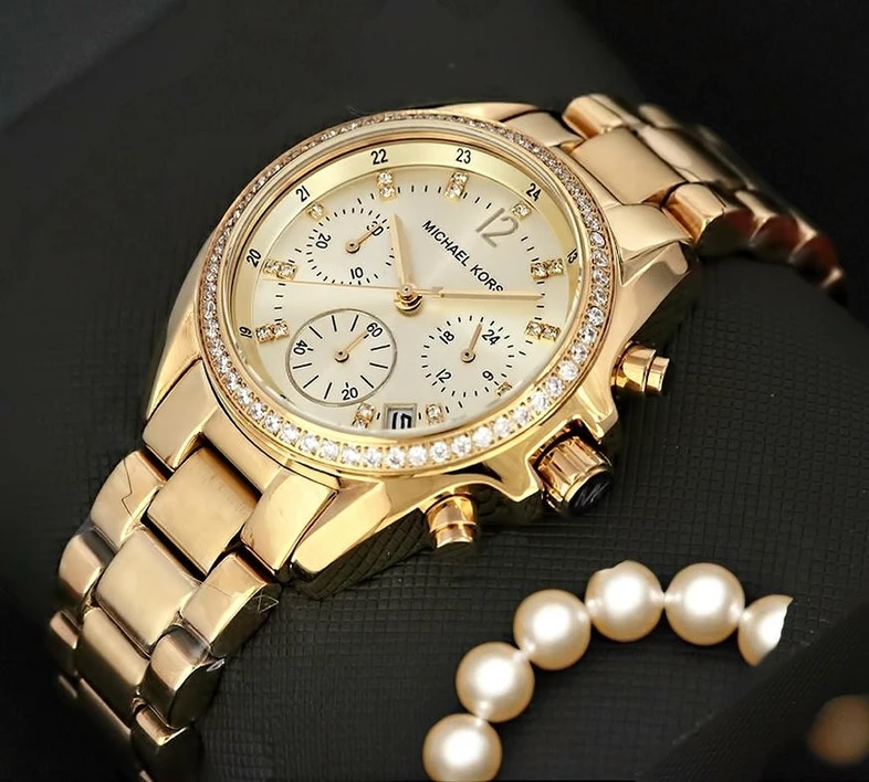 Michael Kors Gold Tone Chronograph Ladies Watch Pakistan 1765831521 52bc5138
