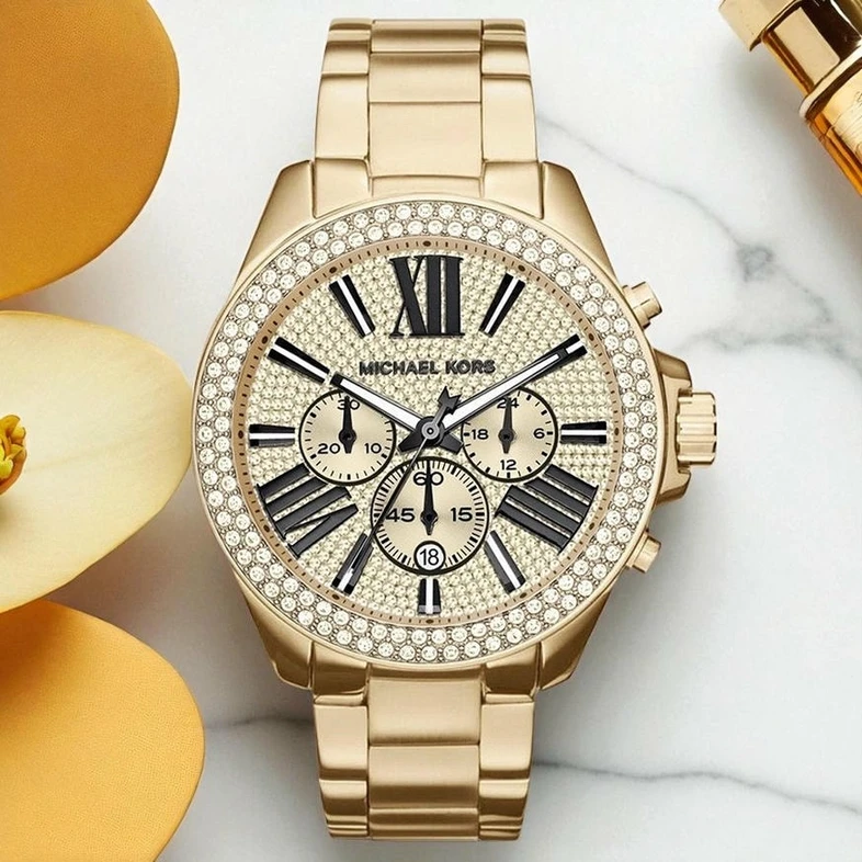 Michael Kors Ladies Gold Tone Watch Pakistan 1765831502 Fd488741