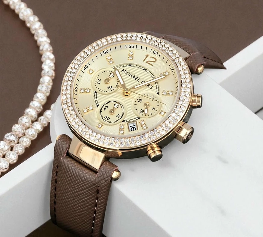 Michael Kors Ladies Parker Glitz Collection Gold Tone Chronograph Watch 2 Pakistan 1765831525 87994ba6