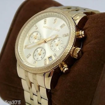 Michael Kors Ladies Ritz Gold Tone Chronograph Watch Pakistan 1765831525 6b9d2f3e