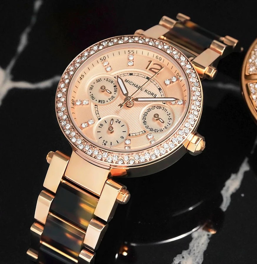 Michael Kors Ladies Rose Gold Pink Dial Watch Pakistan 1765831526 Bc13e0af