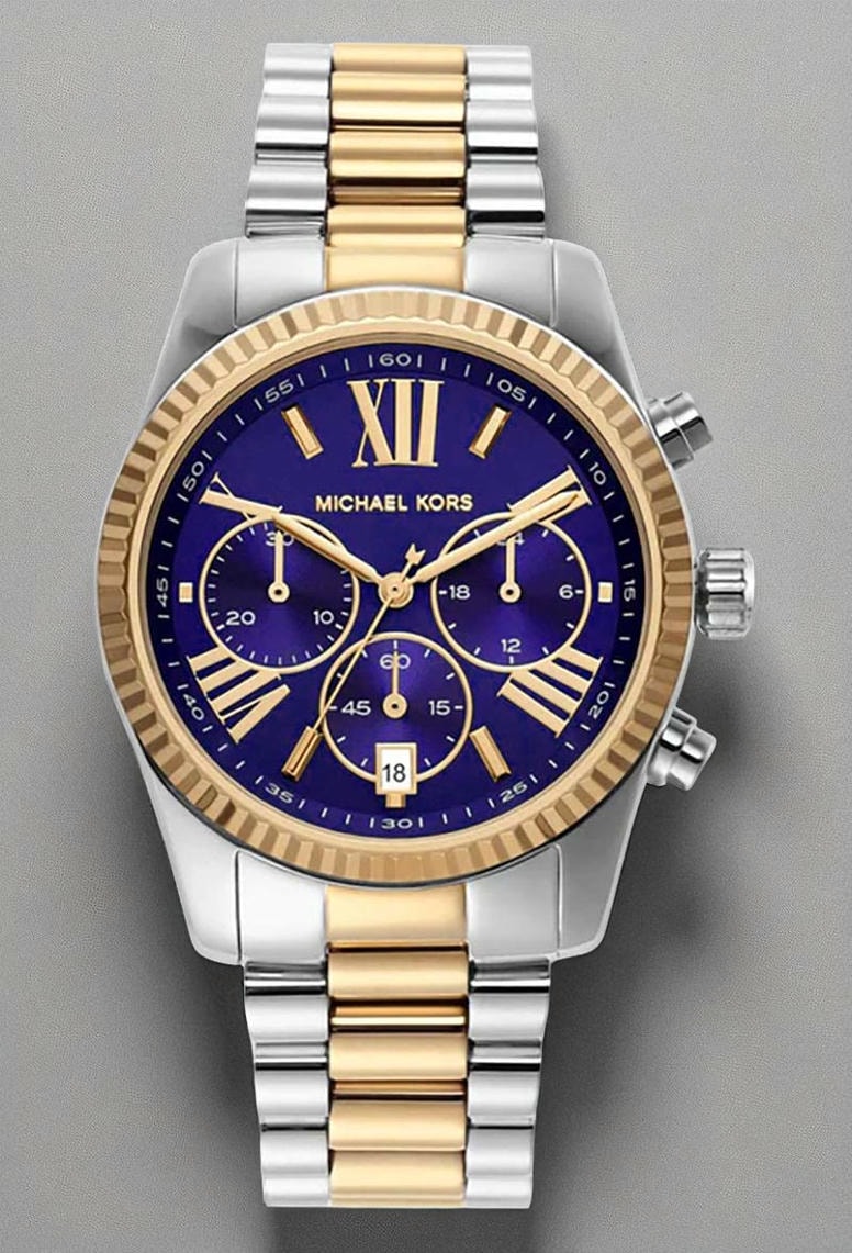 Michael Kors Lexington Chronograph Blue Dial Ladies Watch Pakistan 1765831530 E0f69791