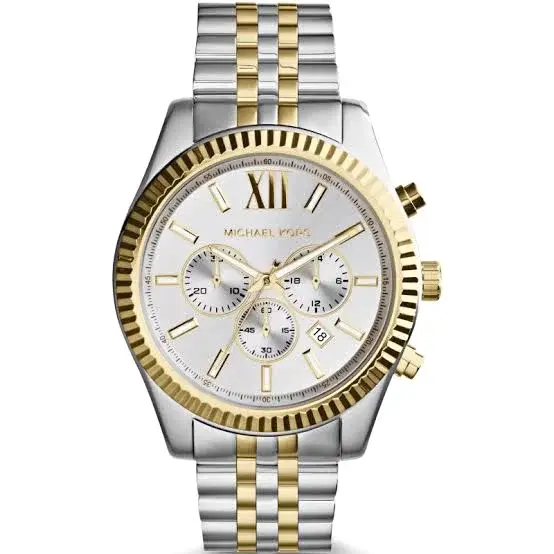Michael Kors Mk8344 Lexington 44mm Chronograph Silver 1783796616 A909c3f4