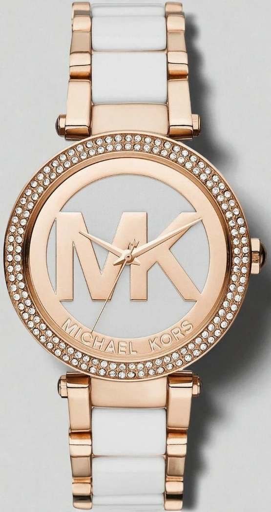 Michael Kors Parker Rose Goldtone And White Acetate Pakistan 1765831541 86f179d4