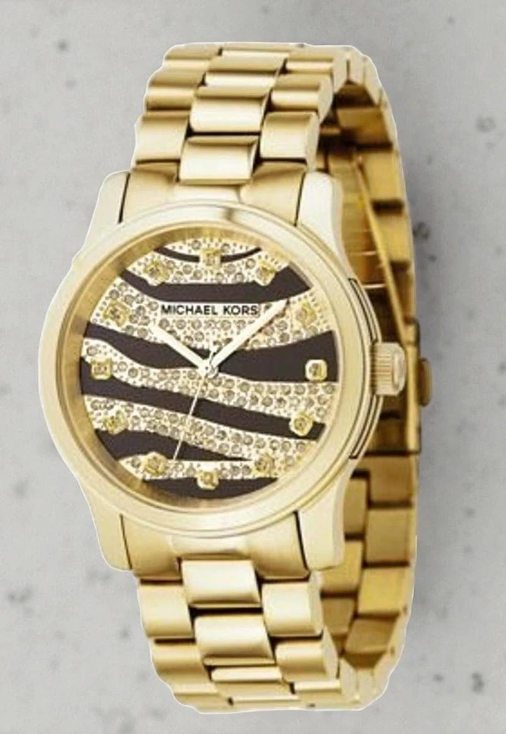 Michael Kors Runway Mk5126 Zebra Print Watch Pakistan