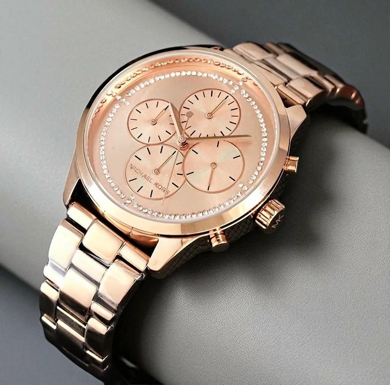 Michael Kors Slater Round Analog Rose Gold Dial Ladies Watch Pakistan