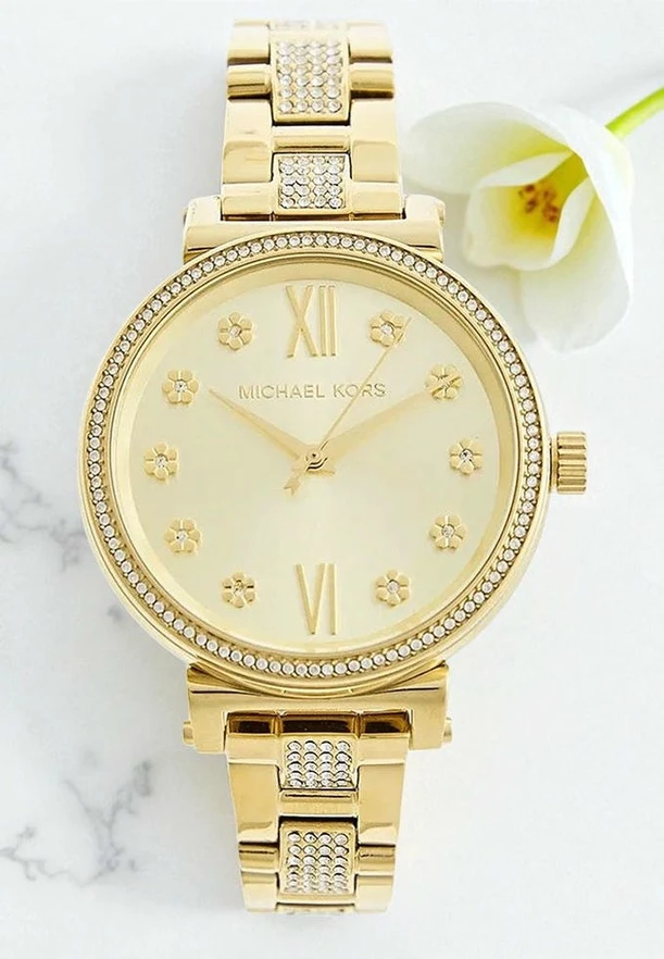 Michael Kors Sofie Pave Crystal Gold Dial Ladies Watch Pakistan