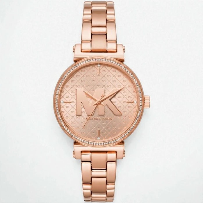 Michael Kors Sofie Quartz Crystal Rose Gold Dial Ladies Watch Pakistan