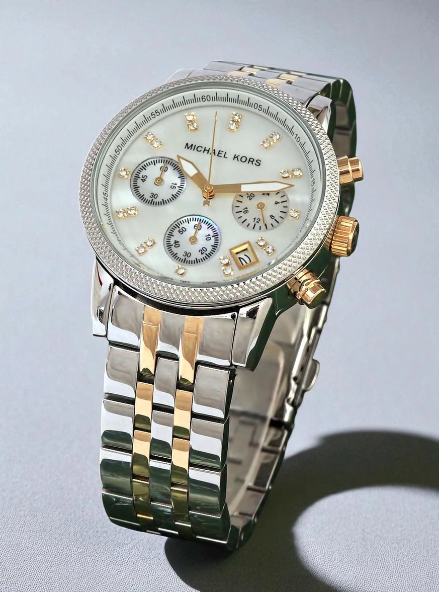 Michael Kors Two Tone Chronograph Watch Pakistan