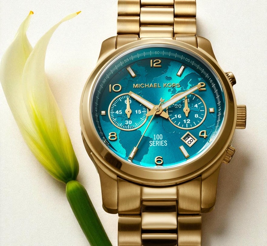 Michael Kors Watch Hunger Stop Runway Gold Tone Watch Pakistan