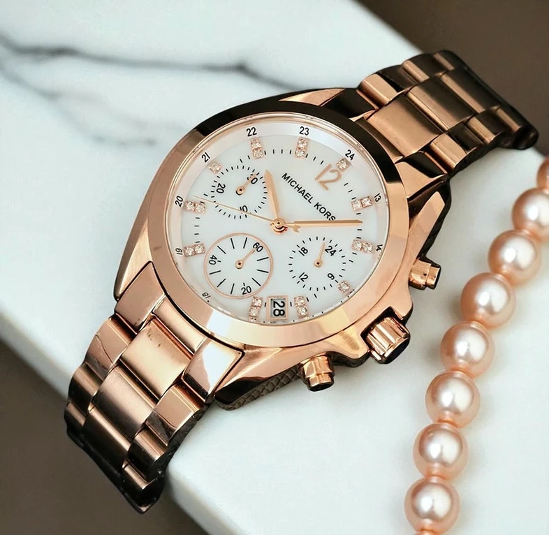 Michael Kors White Mother Pearl Dial Ladies Watch Pakistan