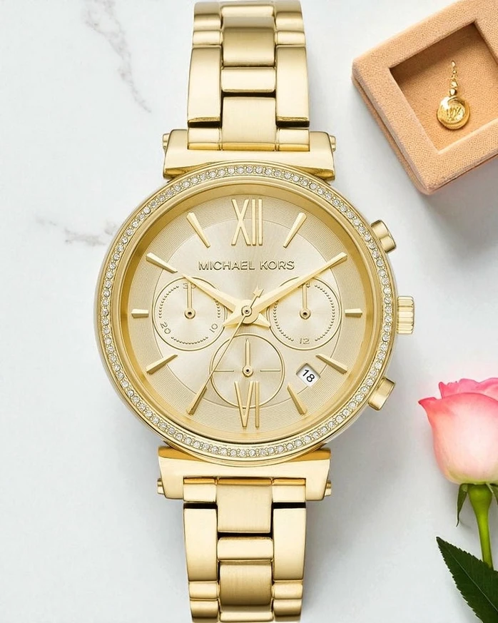 Michael Kors Women S Sofie Gold Tone Watch Pakistan