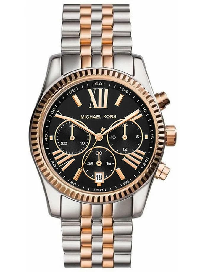 Michael Kors Womens Lexington Two Tone Watch 1