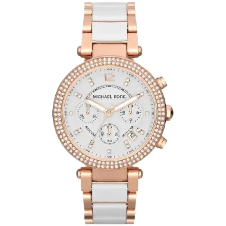 Michael Kors Womens Quartz Two Tone Stainless Steel White 2026