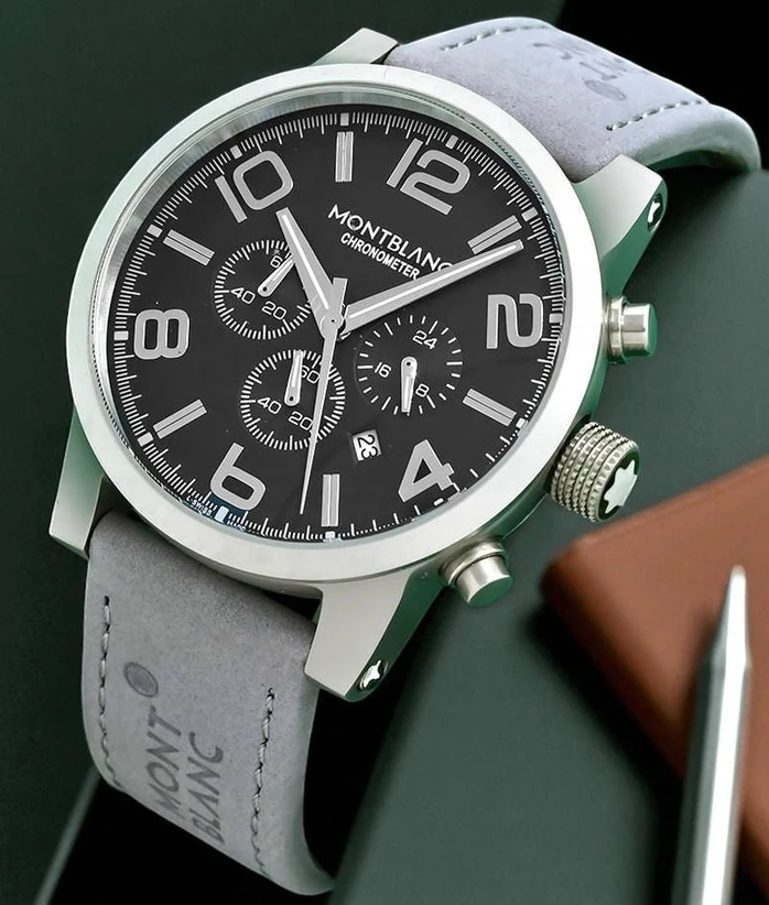 Montblanc Timewalker Black Dial Chronograph Watch Pakistan 1765831572 21d01e1d