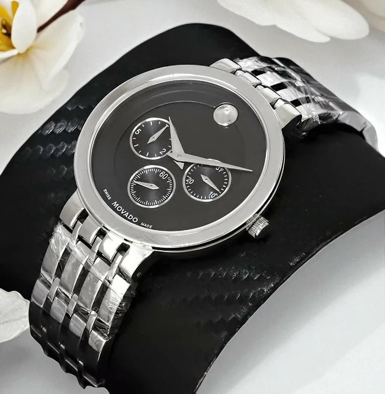 Movado Men S Black Dial Watch Pakistan 1765831580 Bfe3df28