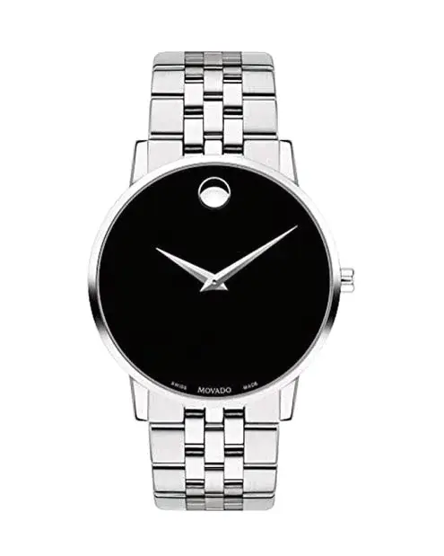 Movado Museum Classic Silver Stainless Steel Black Dial