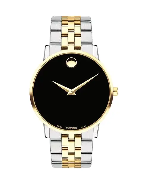 Movado Museum Two Tone Stainless Steel Black Dial Quartz 1783796618 C760a72b