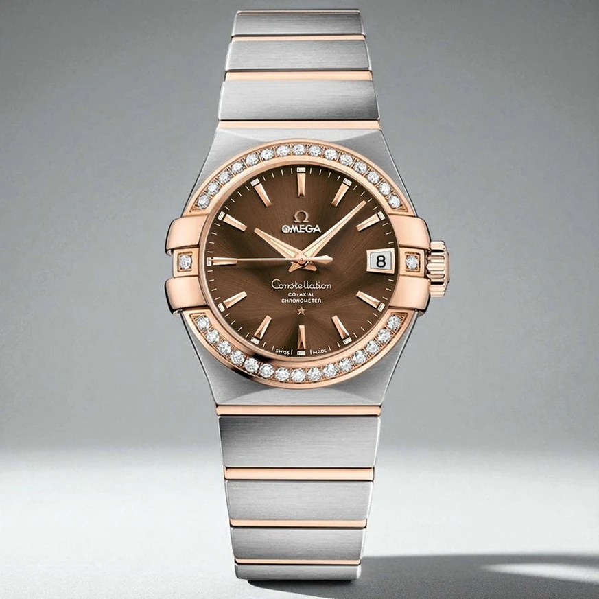Omega Constellation Brown Dial Watch Pakistan 1765831609 115b6fc6