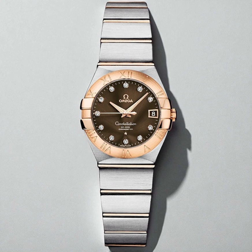 Omega Constellation Chronometer Brown Dial Ladies Watch Pakistan 1765831610 0f428777