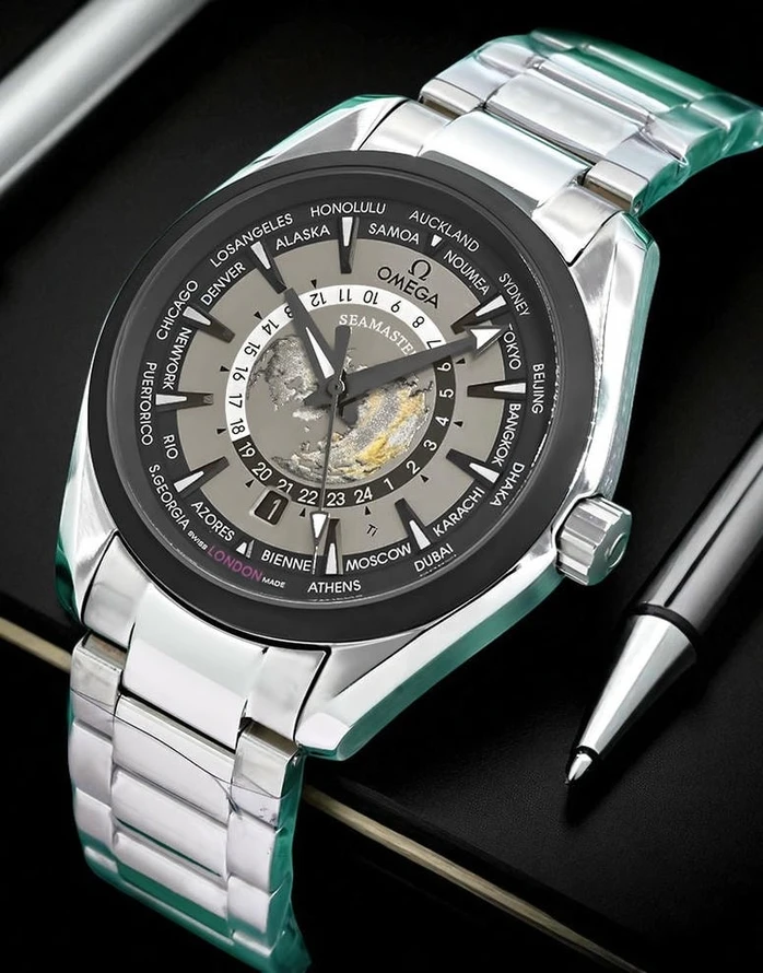 Omega Seamaster Aqua Terra Gmt Worldtimer Watch Pakistan