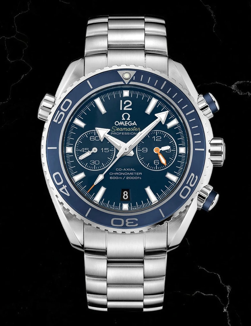 Omega Seamaster Planet Ocean Chronograph Blue Dial Watch 1 Pakistan
