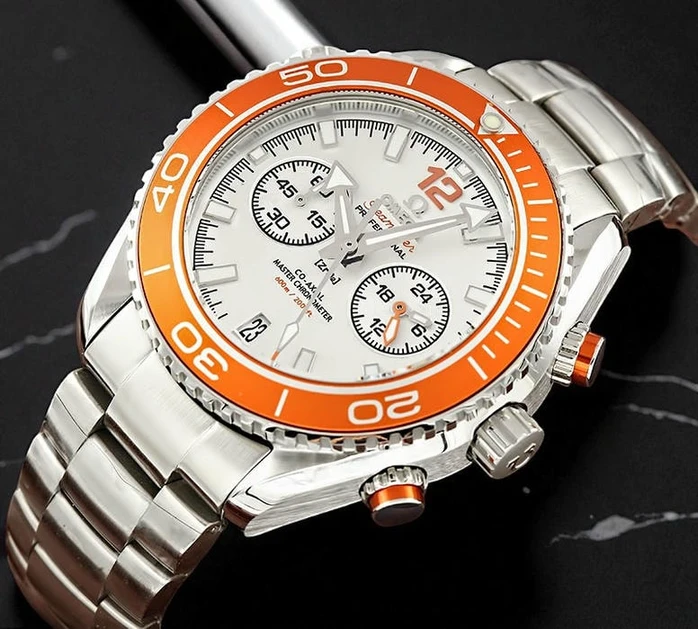 Omega Seamaster Planet Ocean Chronograph Watch 4 Pakistan