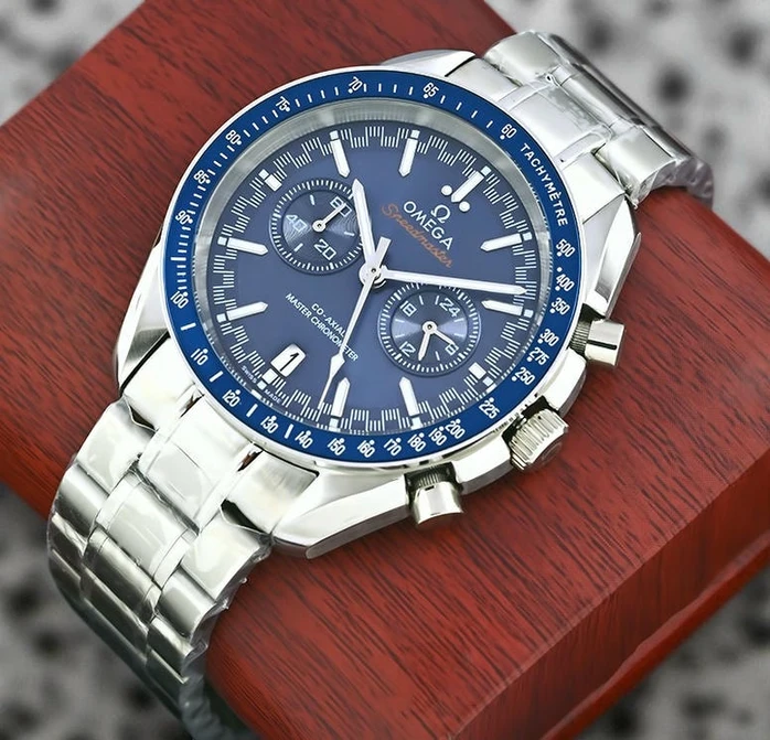 Omega Speedmaster Co Axial Chronograph Blue Dial Watch Pakistan