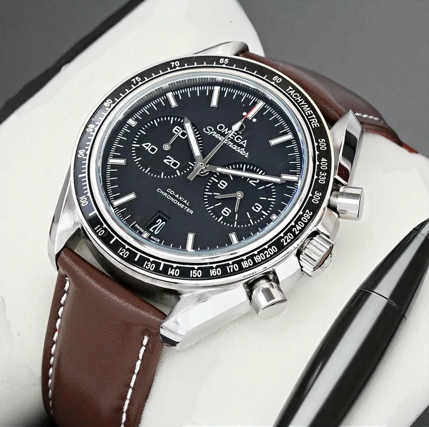 Omega Speedmaster Moonwatch Co Axial Chronograph Black Dial Watch Pakistan