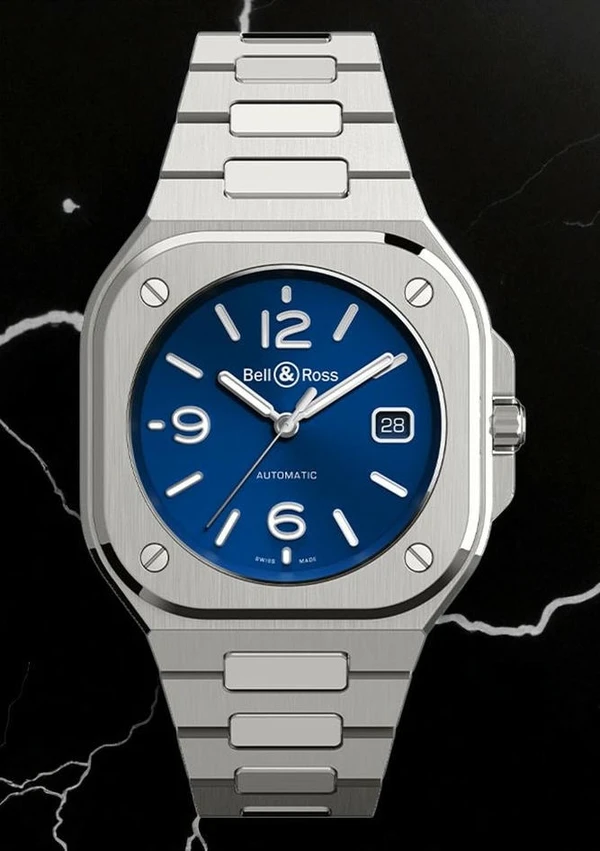 1 Bell Ross Br 05 Blue Dial Steel Mens Watch Pakistan 1765831673 F4276788