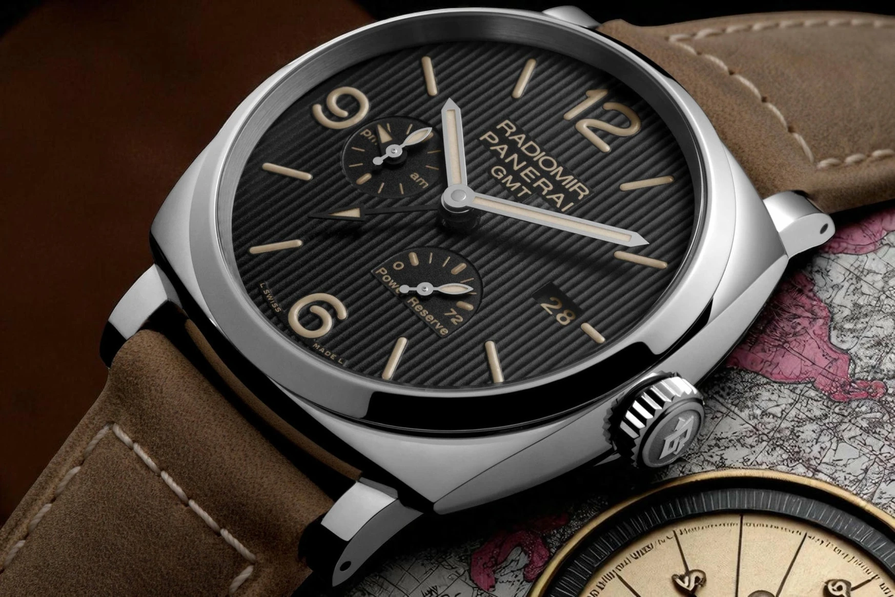 Radiomir 1940 3 Days Gmt Power Reserve Automatic Acciaio Watch Pakistan