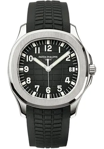 Patek Philippe Aquanaut Steel Mens Rubber Strap Watch
