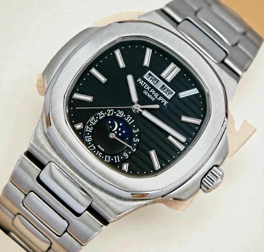 Patek Philippe Nautilus Black Dial Watch Pakistan 1765831820 F942ba5e