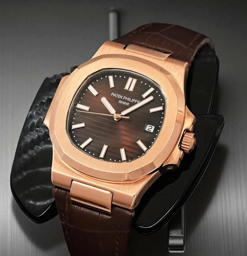 Patek Philippe Nautilus Brown Dial Brown Straps Watch Pakistan 1765831823 44141beb
