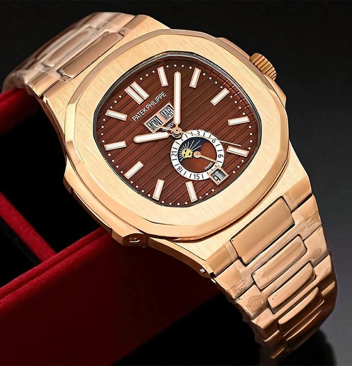 Patek Philippe Nautilus Chrono Rose Gold Brown Dial Watch Pakistan 1765831824 E7b57b98
