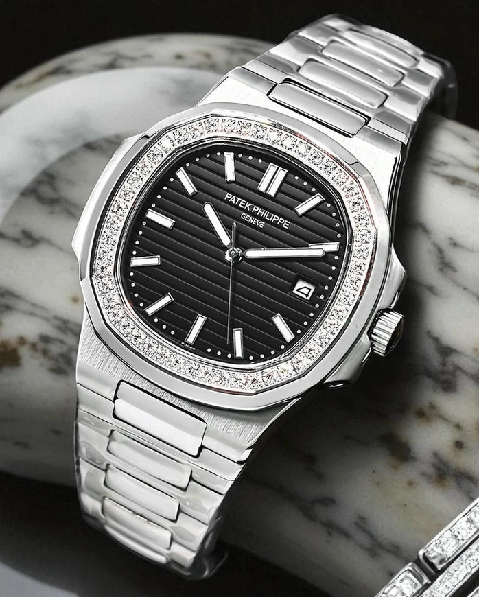 Patek Philippe Nautilus Diamond Bezel Watch 2 Pakistan 1765831826 F4289680