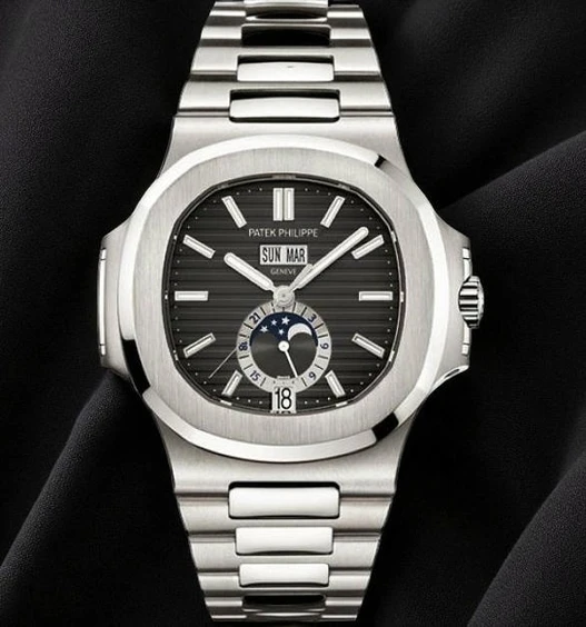 Patek Philippe Nautilus Mechanical Black Dial Steel Mens Watch Patek Philippe Nautilus Pakistan 1765831829 2f305eb1
