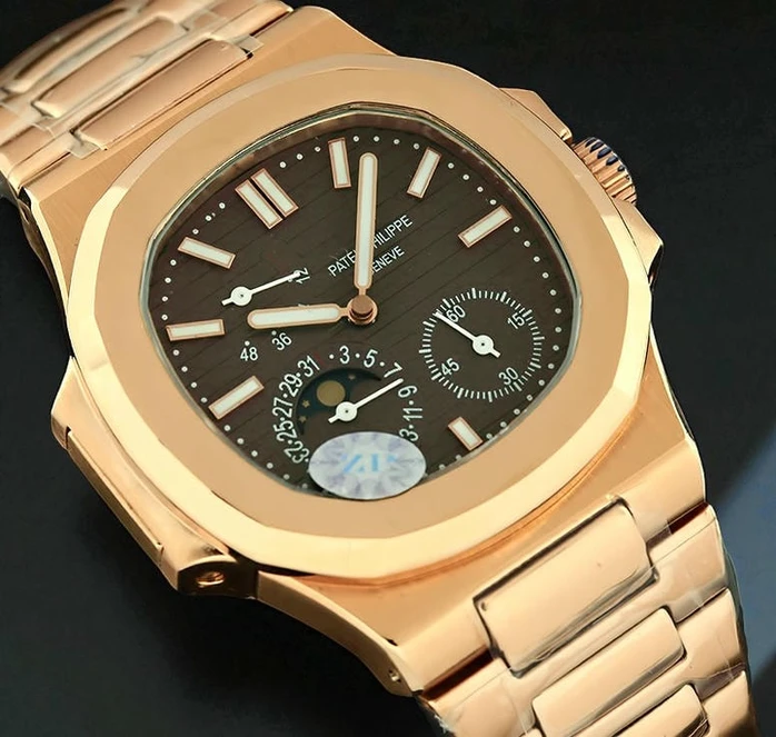Patek Philippe Nautilus Moonphase Brown Dial Watch768 Pakistan
