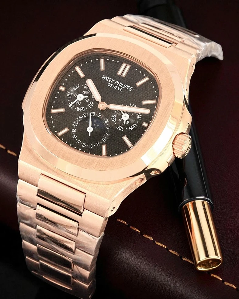 Patek Philippe Nautilus Rose Gold With Black Dial Watch Pakistan 1765831837 922c1890