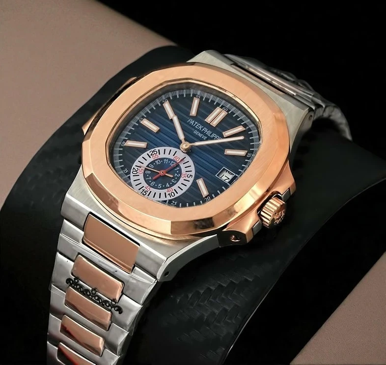 Patek Philippe Nautilus Two Tone Blue Dial Watches Pakistan 1765831839 396eb699